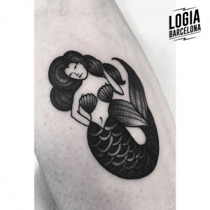 Tatuajes pequeños para mujer - Sirena - Logia Barcelona 